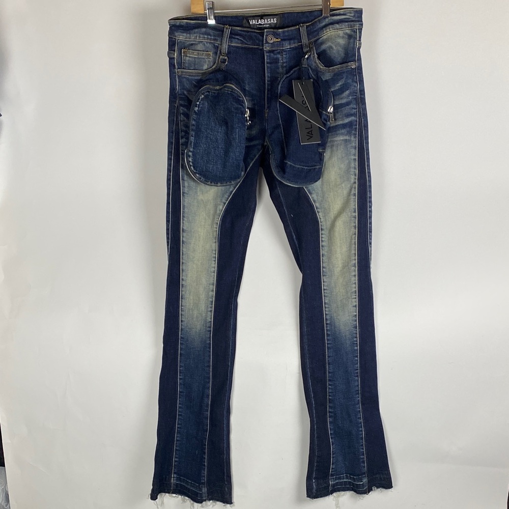 NWT Valabasas Stacked Flare Jeans W/ Hanging Pockets Men’s Size 36
